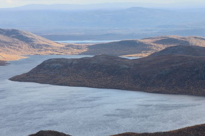Saanalta huikeat maisemat Kilpisjärven suuntaan